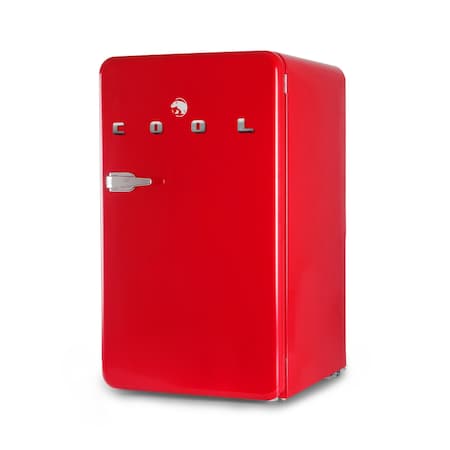 Commercial Cool 3.2 Cu. Ft. Refrigerator With Freezer, Retro Fridge, Red CCRR32HR